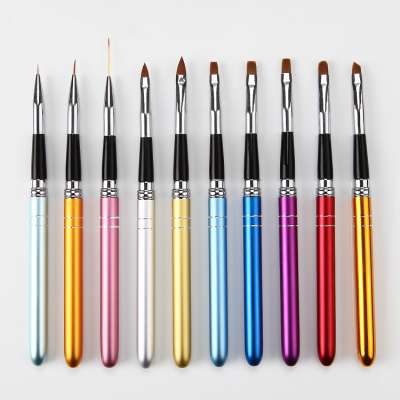 10 pcs art pen  acrylic nail  brush set